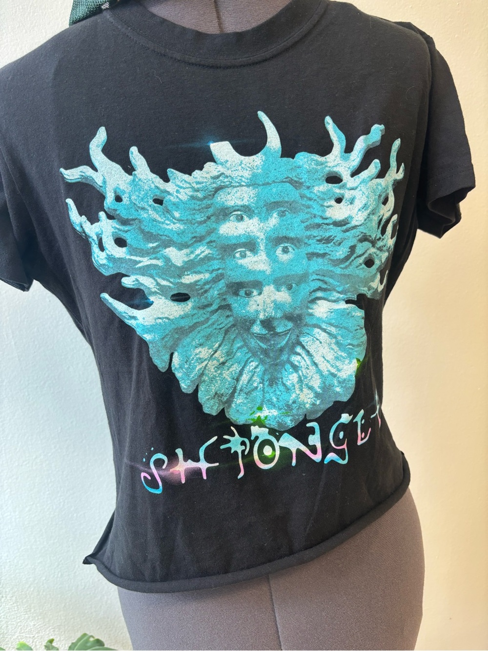 Shpongle ladies deadstock tshirt, rare color combo ice blue & pink! New, cotton